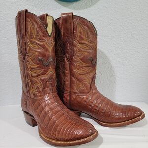 Corral Caiman A7000 Exotic Cowboy Boots, New, Sz Men 7 1/2 EE (wide) New!